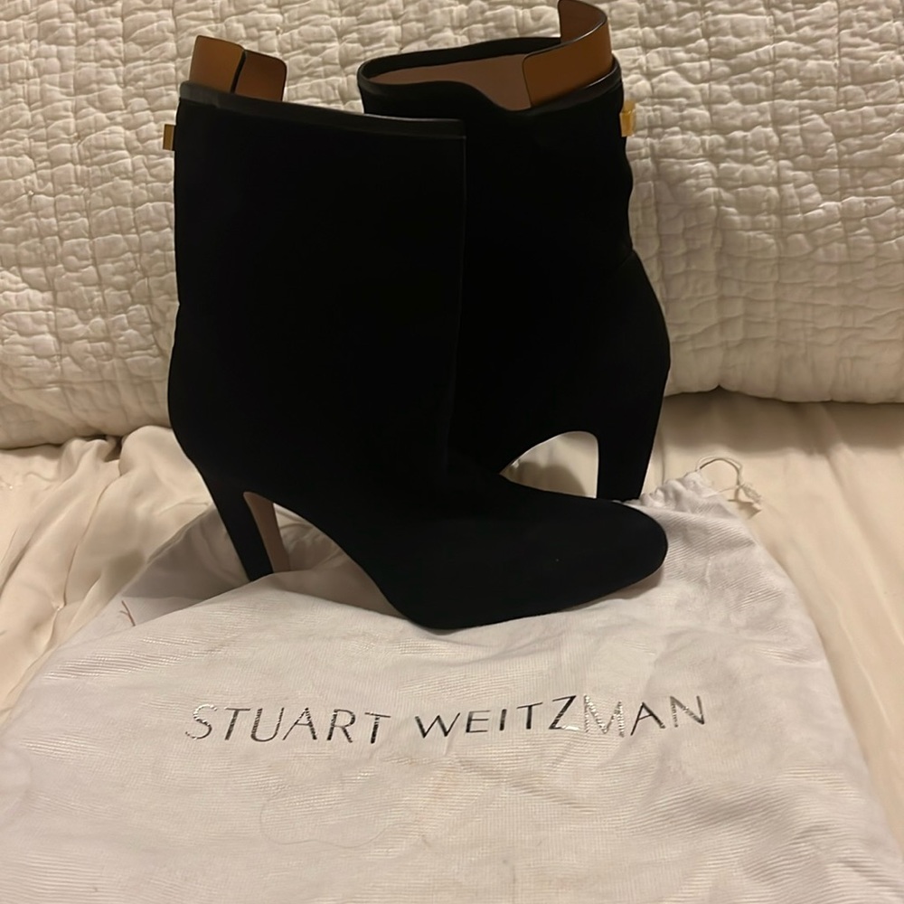 Stuart Weitzman Black Suede bootie